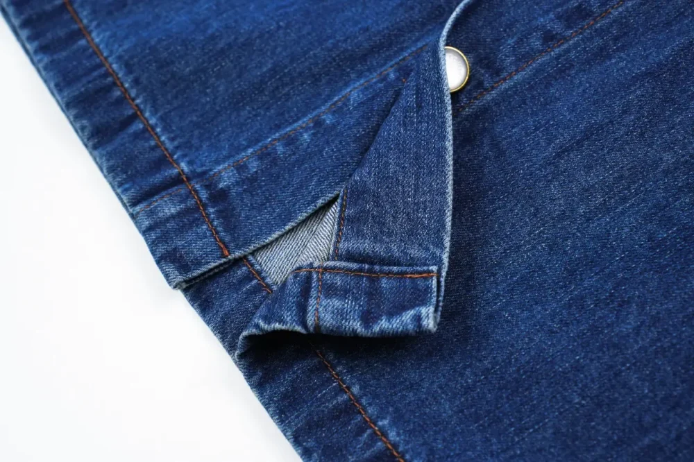 Denim Short-Sleeved Shirt With Small Logo On The Pocket Blue - etkick reps