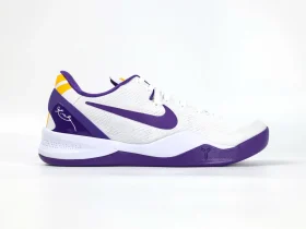 Kobe 8 Protro White Court Purple