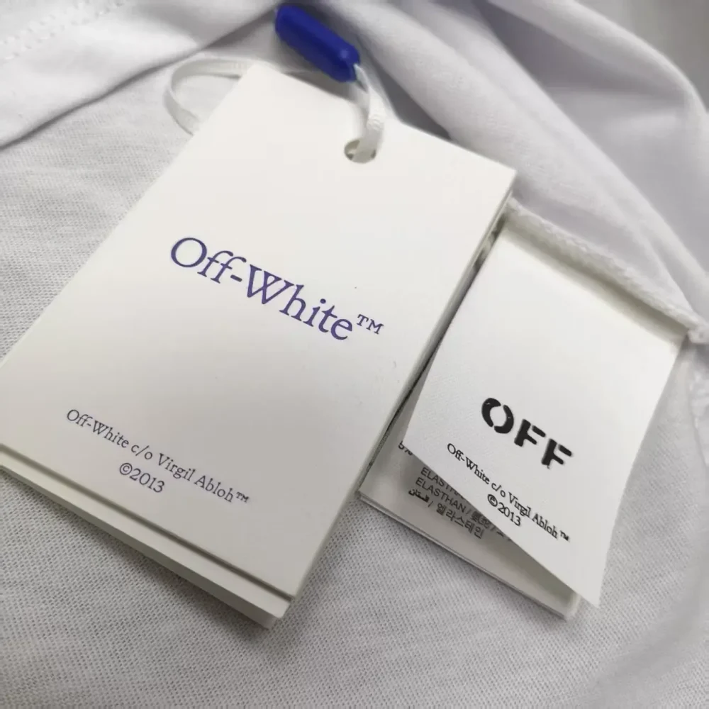 Off-White Loose Fit Short Sleeve T-Shirt with Butterfly Arrow Reps - etkick reps