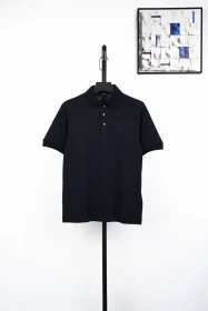 Polo Shirt With Checkerboard Embroidery T-Shirt