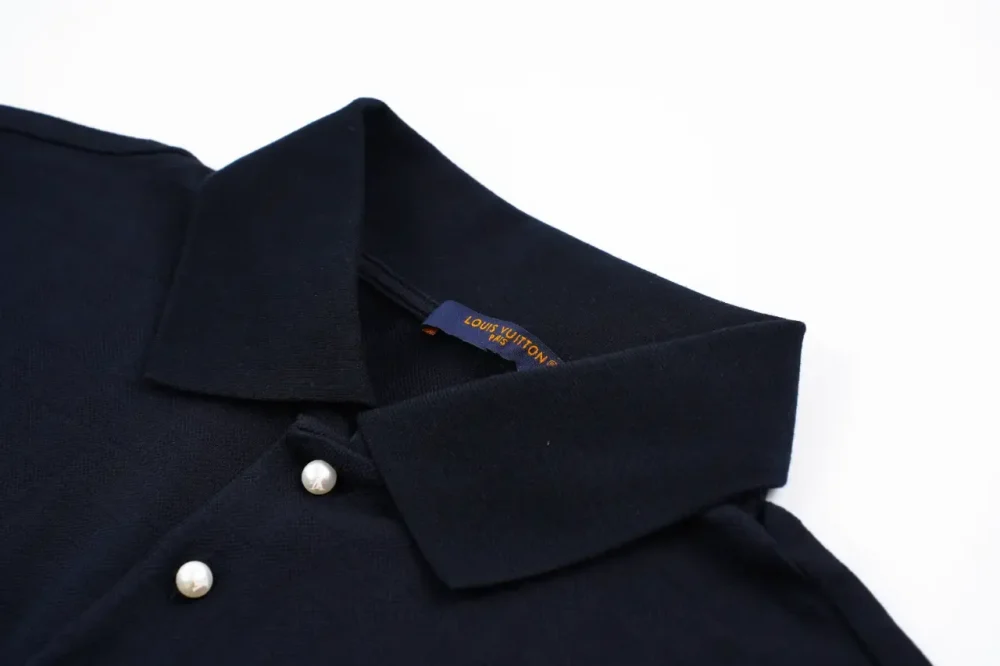 Polo Shirt With Checkerboard Embroidery T-Shirt - etkick reps