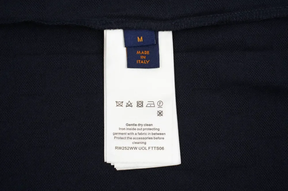 Polo Shirt With Checkerboard Embroidery T-Shirt - etkick reps
