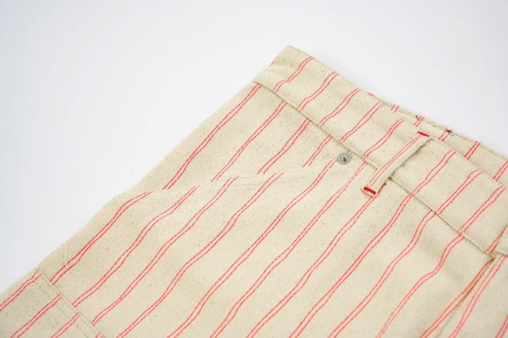 Shorts With Pocket Stripes And Letter D Red Line - etkick reps