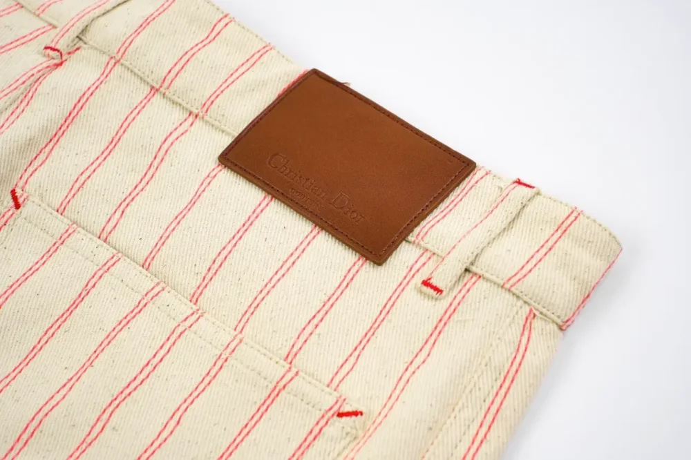 Shorts With Pocket Stripes And Letter D Red Line - etkick reps