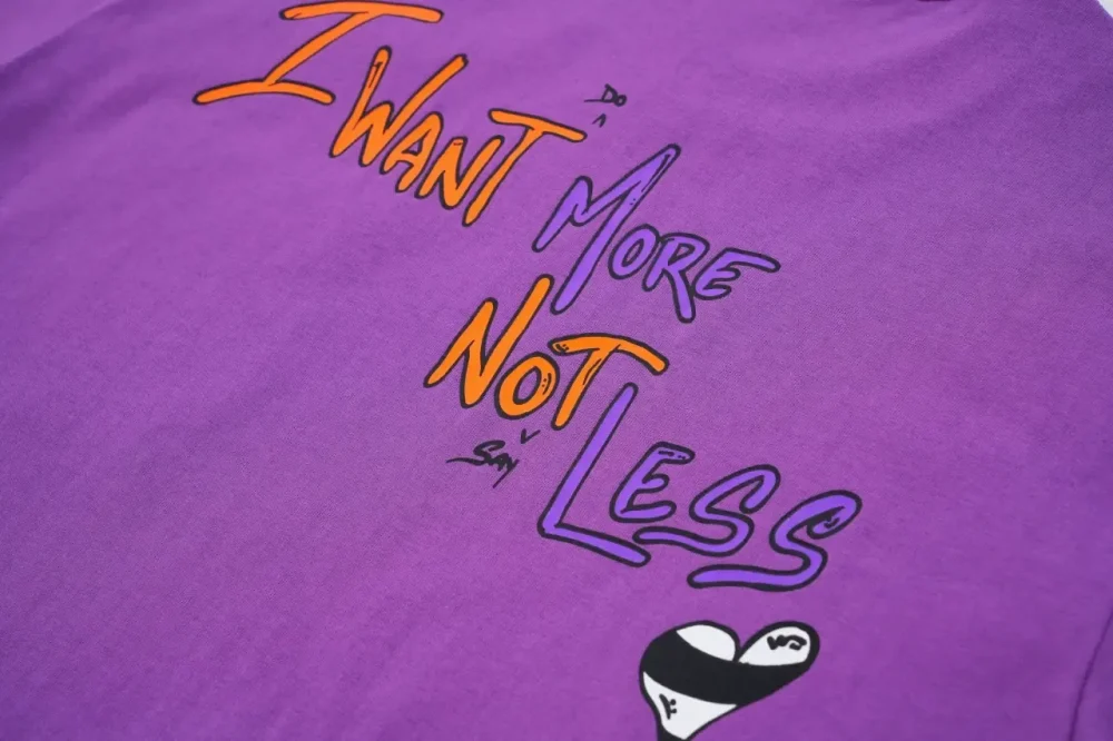 T-Shirt With Embroidery Print In Purple - etkick reps