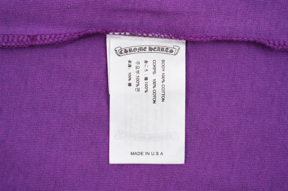 T-Shirt With Embroidery Print In Purple - etkick reps
