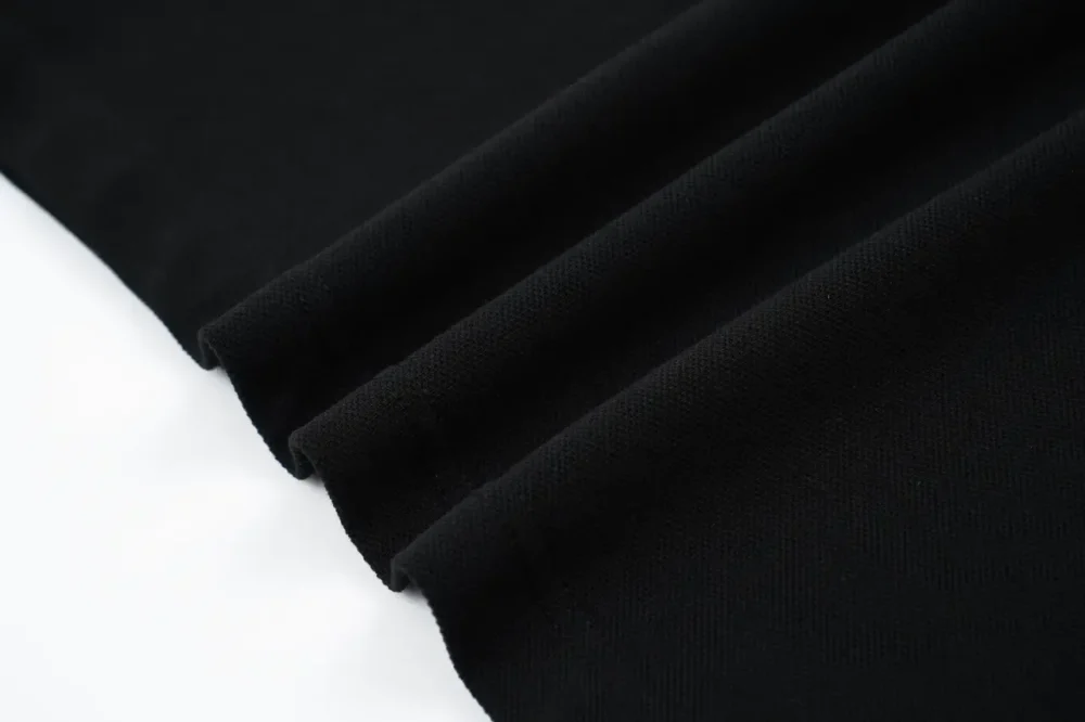 BU Oak Leaf Horse Embroidery Polo T-Shirt Black - Image 7