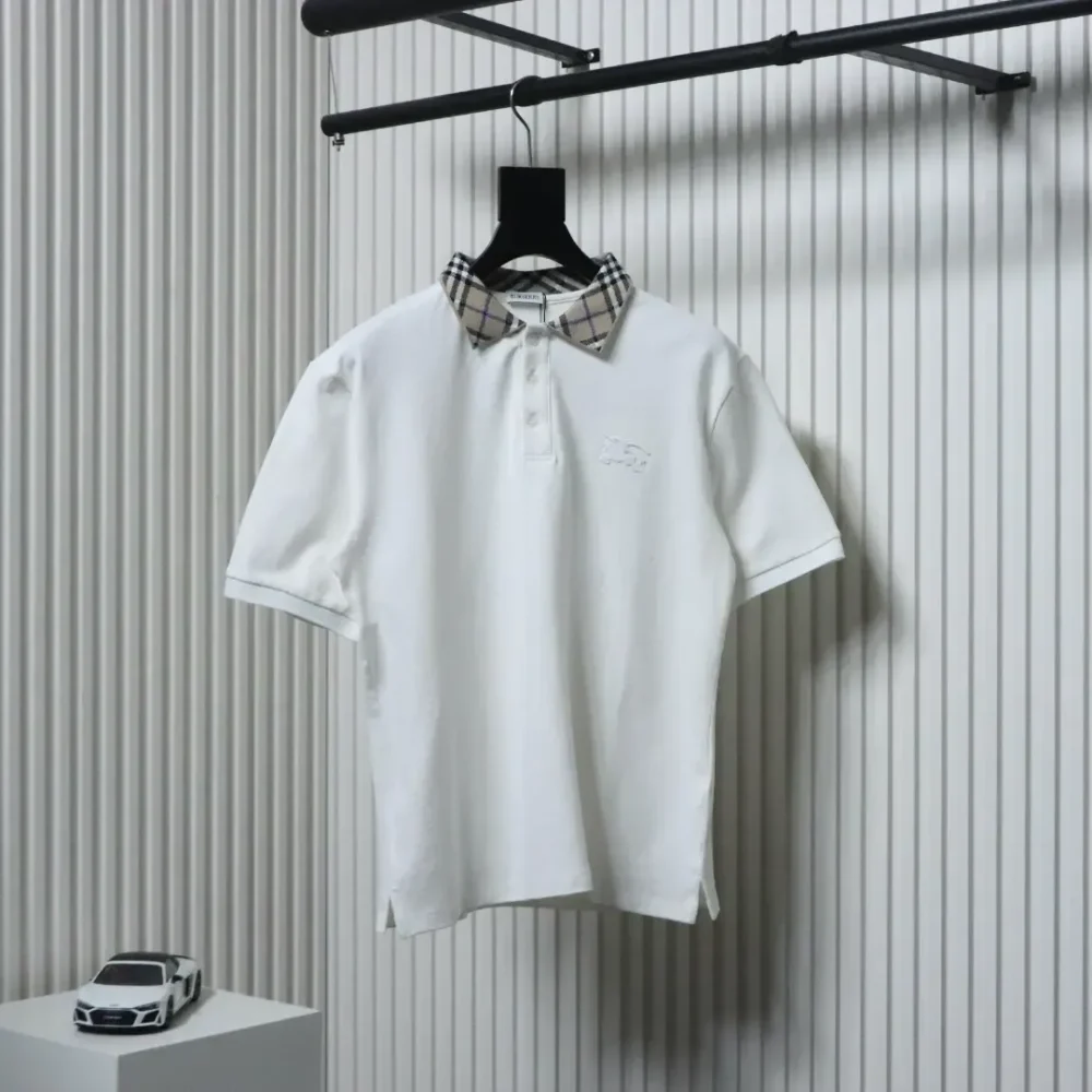 BU Polo Shirt With Checked Lapel And Warhorse Embroidery - etkick reps