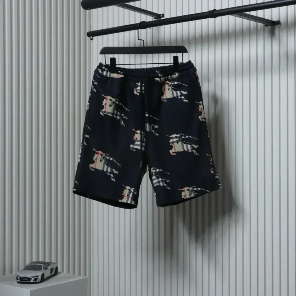 BU Shorts With Checked Warhorse Print - Image 13