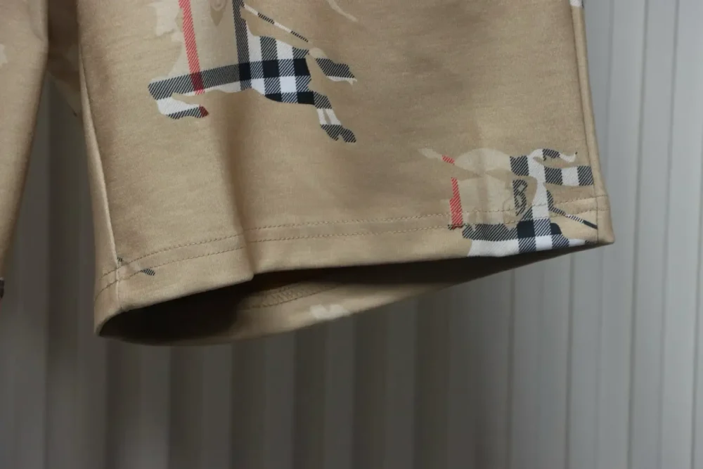 BU Shorts With Checked Warhorse Print - Image 6