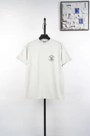 Balenciaga Double B Key Hollow Letter Print T-Shirt White
