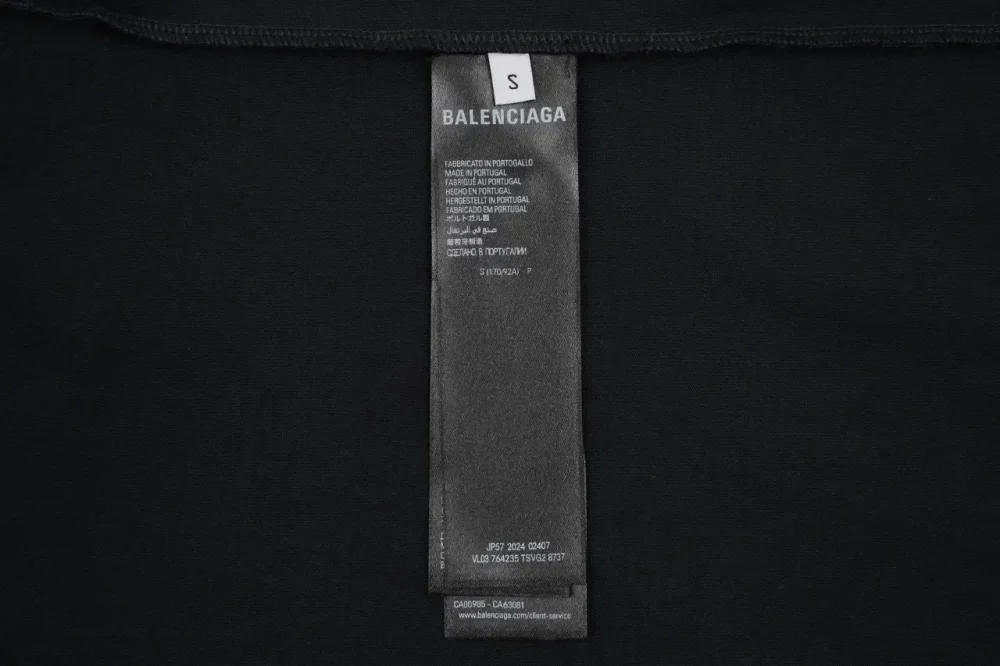 Balenciaga Embroidered Rubber T-Shirt In Black - Image 18
