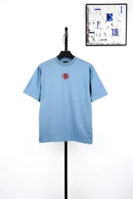 Balenciaga Embroidered Rubber T-Shirt In Black