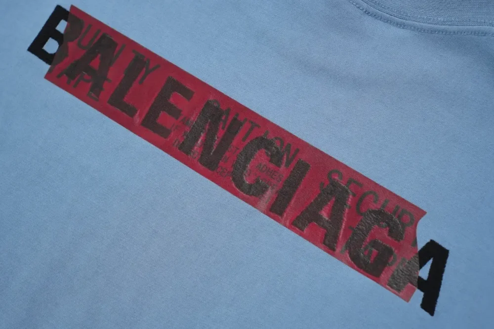 Balenciaga Embroidered Rubber T-Shirt In Black - Image 8