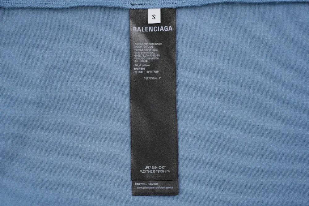 Balenciaga Embroidered Rubber T-Shirt In Black - Image 9