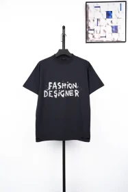 Balenciaga Glitter Short Sleeve Black