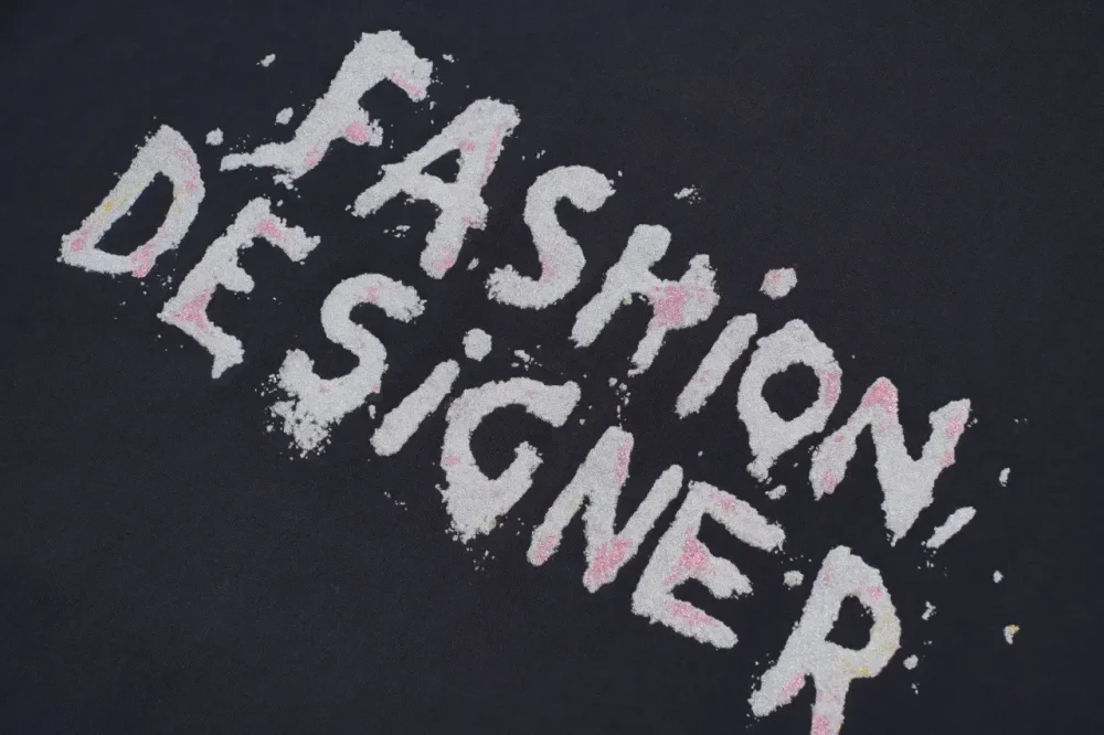 Balenciaga Glitter Short Sleeve Black - Image 4