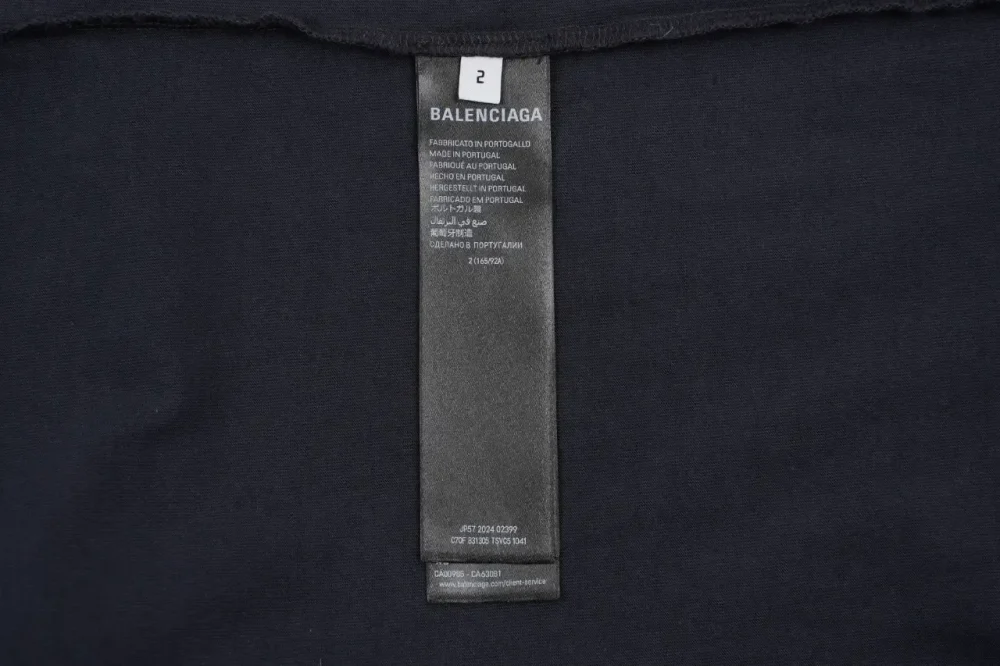 Balenciaga Glitter Short Sleeve Black - Image 9