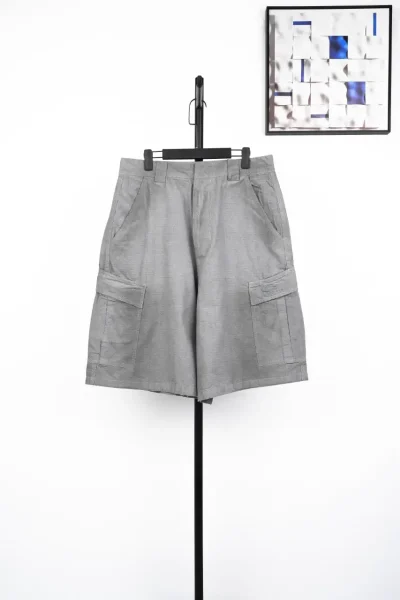 Balenciaga Loop Distressed Cargo Shorts Gray - etkick reps