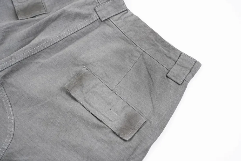 Balenciaga Loop Distressed Cargo Shorts Gray - etkick reps
