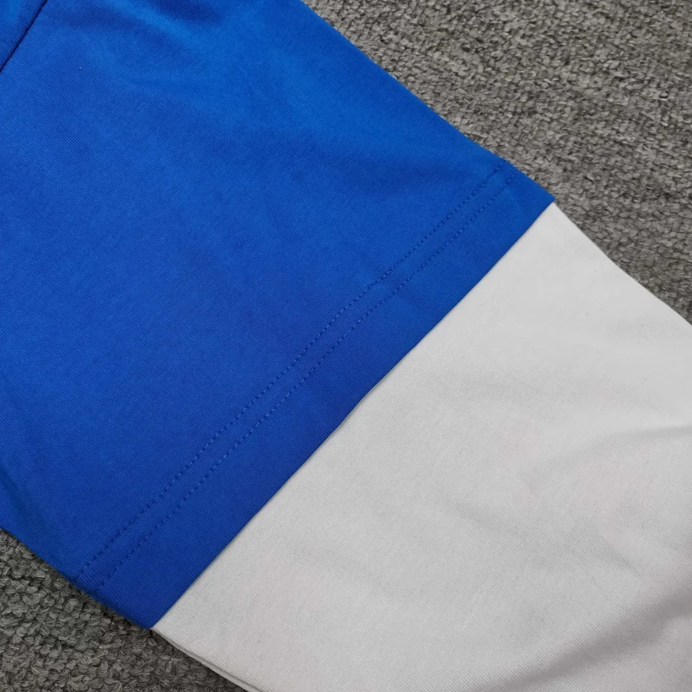 Balenciaga Multi-Layered Basketball Jersey In Black And Blue - etkick reps