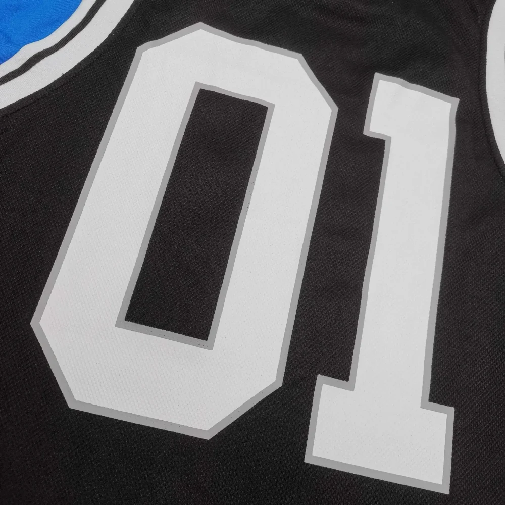 Balenciaga Multi-Layered Basketball Jersey In Black And Blue - etkick reps