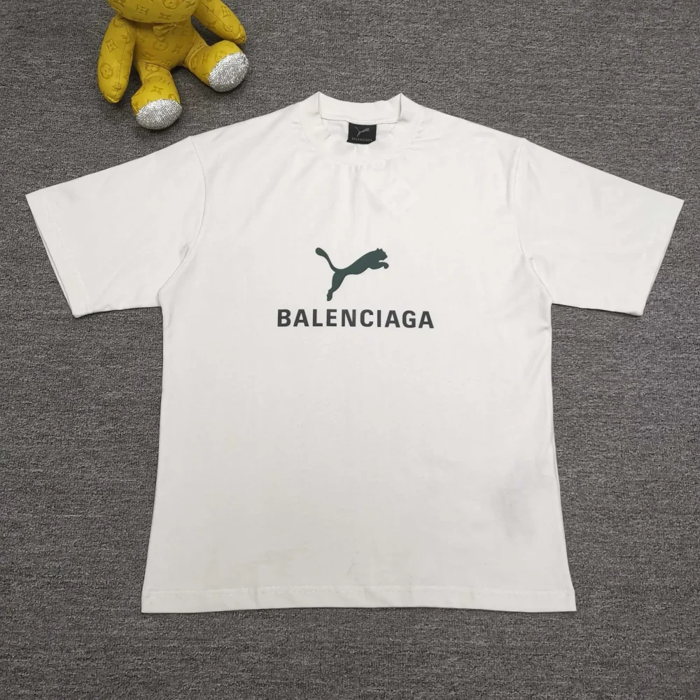 Balenciaga Puma Oversized T-Shirt in Faded Black - etkick reps