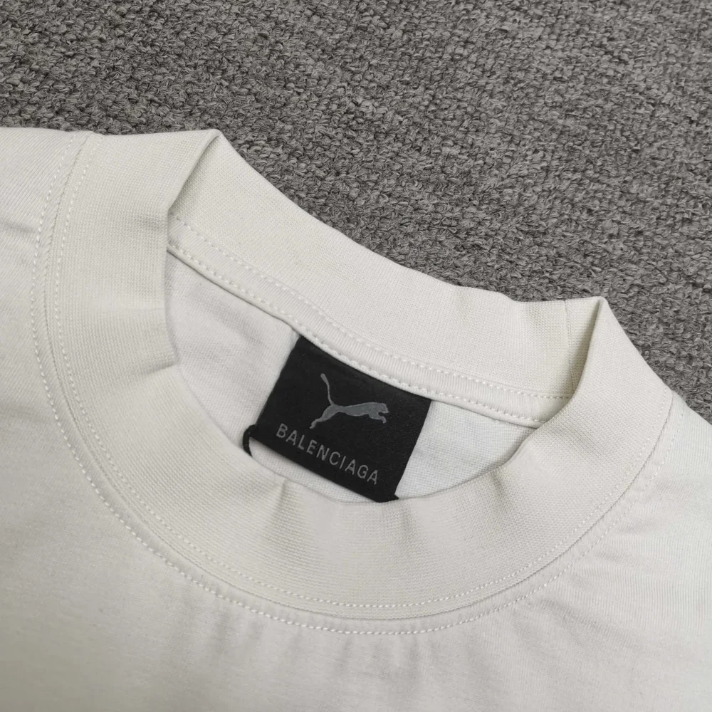 Balenciaga Puma Oversized T-Shirt in Faded Black - etkick reps