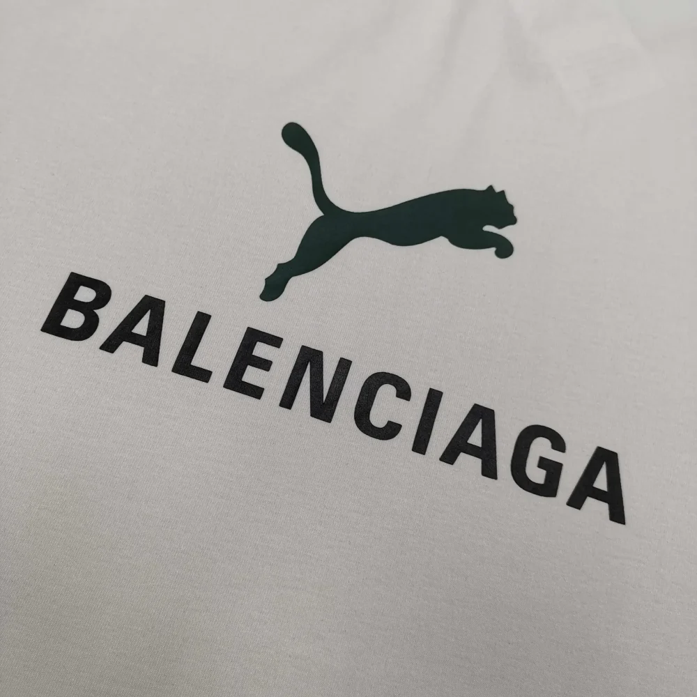 Balenciaga Puma Oversized T-Shirt in Faded Black - etkick reps