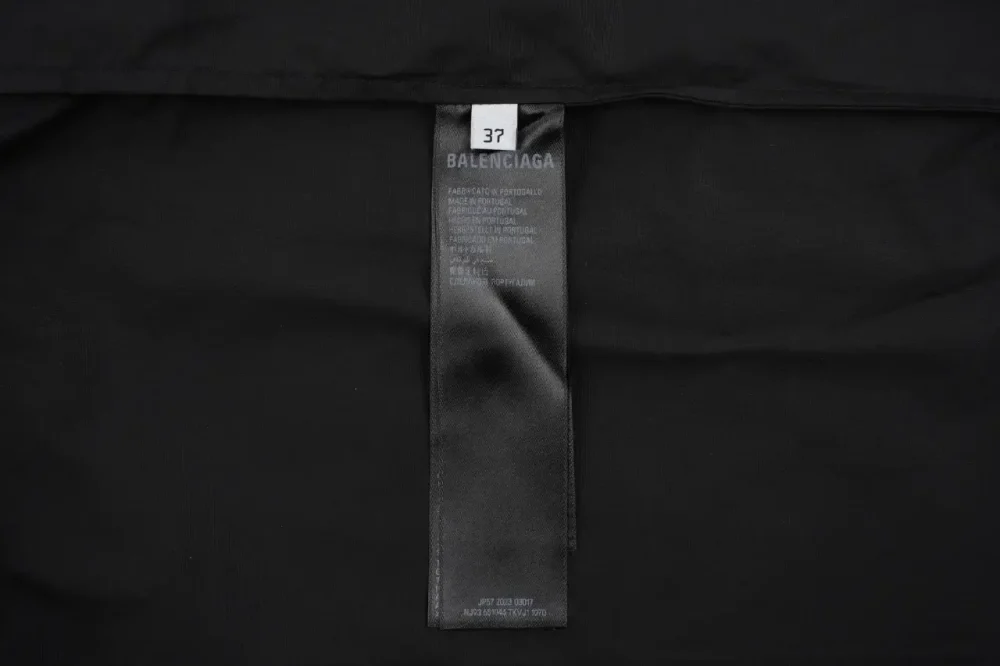 Balenciaga Rose Red Tape T-Shirt Black - Image 9