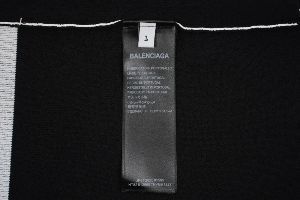 Balenciaga Sleeveless Knitted Vest Black And White - etkick reps