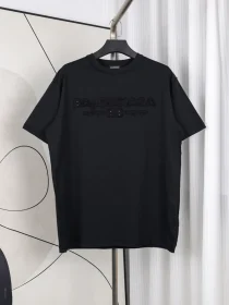 Balenciaga T-Shirt With Logo Embroidery In The Destroyed Patch