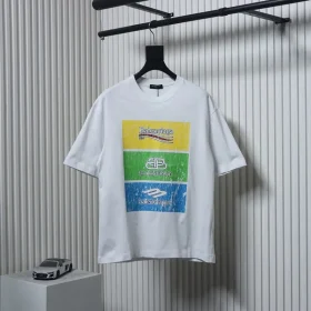 Balenciaga T-Shirt With Square 3 Logo Print