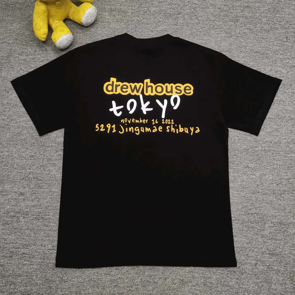 DH Japan Tokyo Limited Short Sleeve Smiley Print T-Shirt - etkick reps