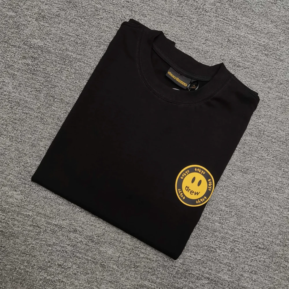DH Japan Tokyo Limited Short Sleeve Smiley Print T-Shirt - etkick reps