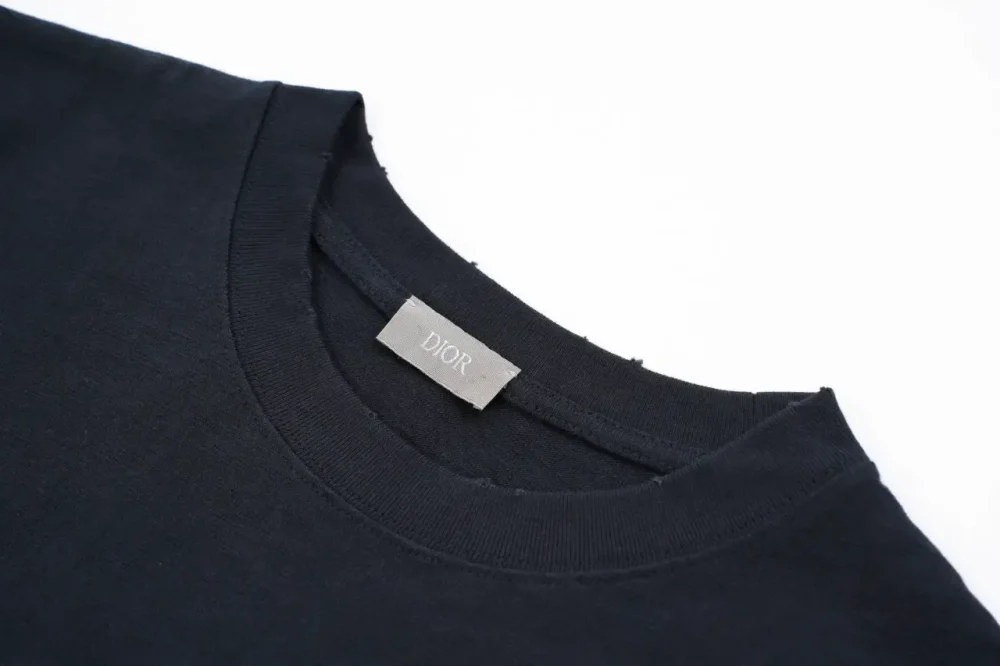 DI Embroidered Washed T-Shirt White - etkick reps