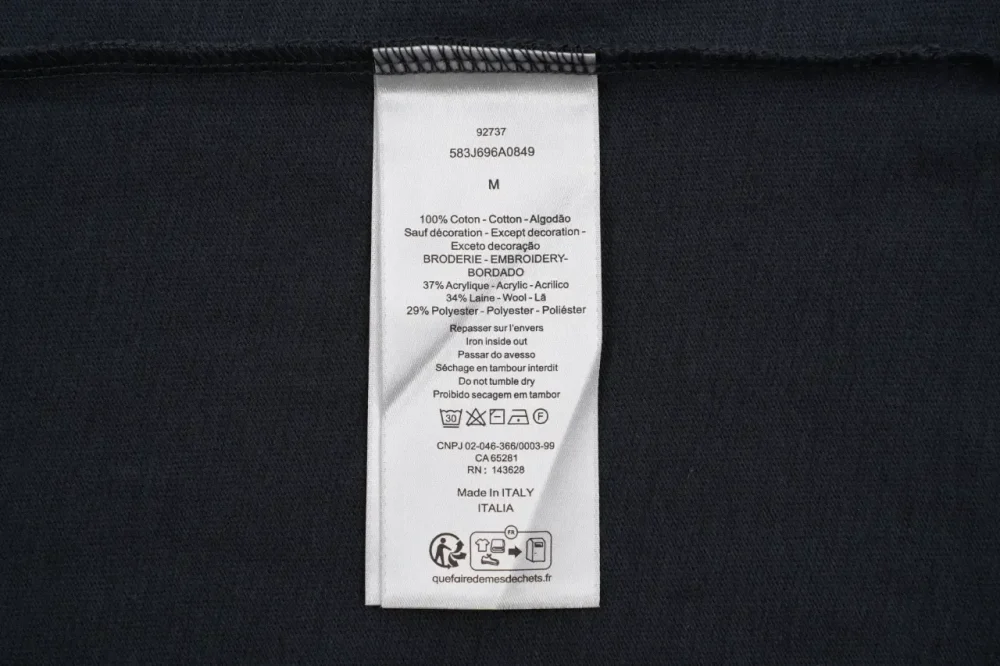DI Embroidered Washed T-Shirt White - etkick reps