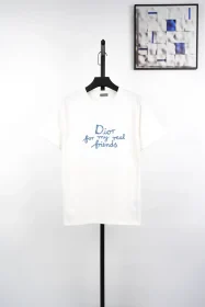 DI Embroidered Washed T-Shirt White