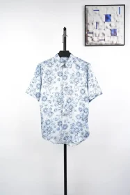 DI Light Blue T-Shirt With Porcelain Floral Print
