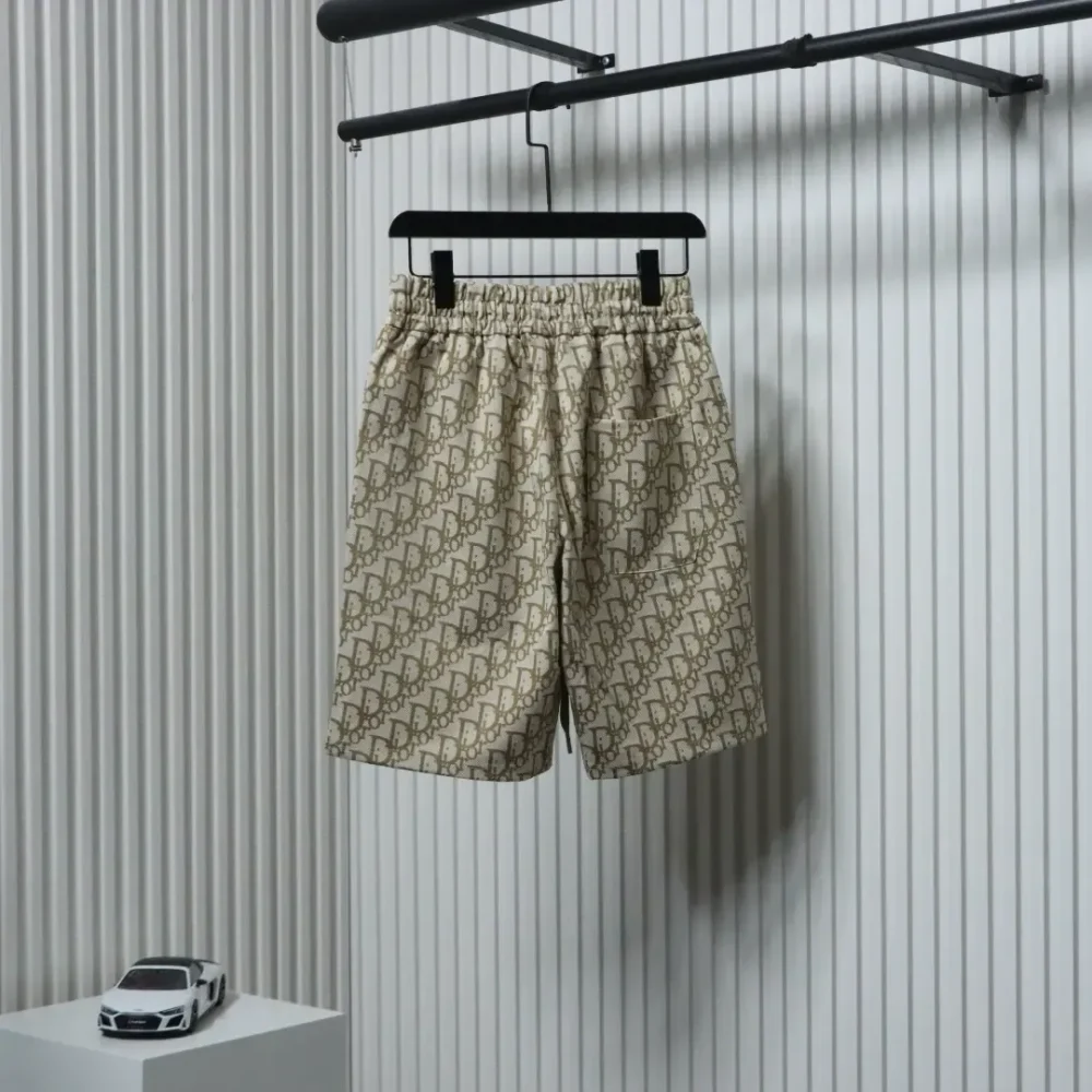 DI woven cotton shorts with CD print - etkick reps