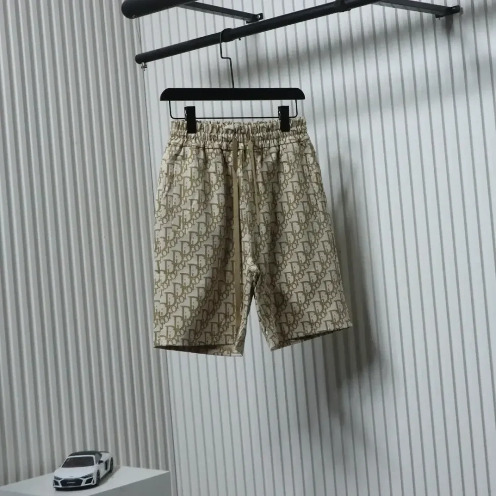 DI woven cotton shorts with CD print - etkick reps
