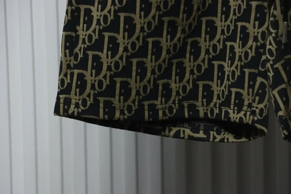 DI woven cotton shorts with CD print - etkick reps