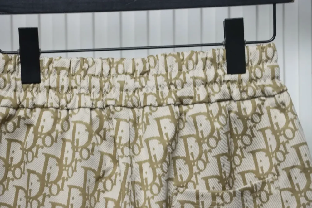 DI woven cotton shorts with CD print - etkick reps