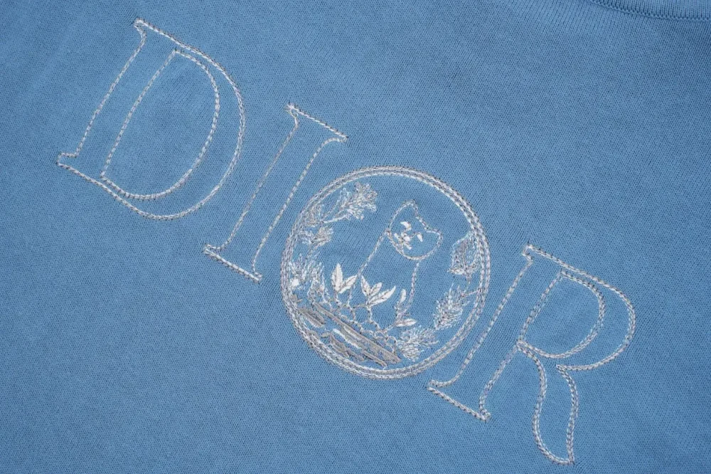 DO Short Sleeves In Jacquard With Cat Embroidery - Image 7