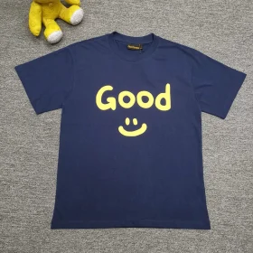 Drew House Simple Smiley Niche Trend Brand Into The American Loose Couple Summer Pure Cotton T-Shirt