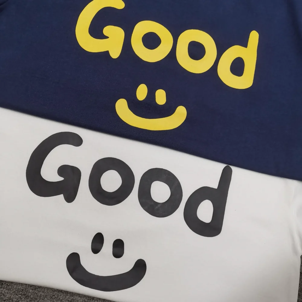Drew House Simple Smiley Niche Trend Brand Into The American Loose Couple Summer Pure Cotton T-Shirt - etkick reps