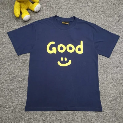 Drew House Simple Smiley Niche Trend Brand Into The American Loose Couple Summer Pure Cotton T-Shirt - etkick reps