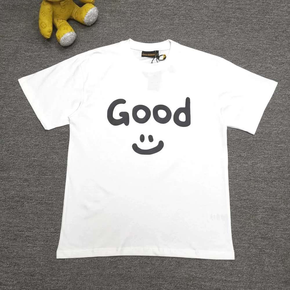 Drew House Simple Smiley Niche Trend Brand Into The American Loose Couple Summer Pure Cotton T-Shirt - etkick reps