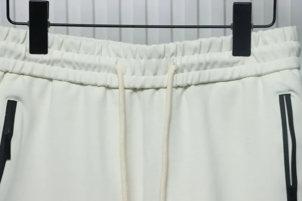 FD Woven Shorts With Laminated Zip Pocket And Double F Patchwork - Image 4