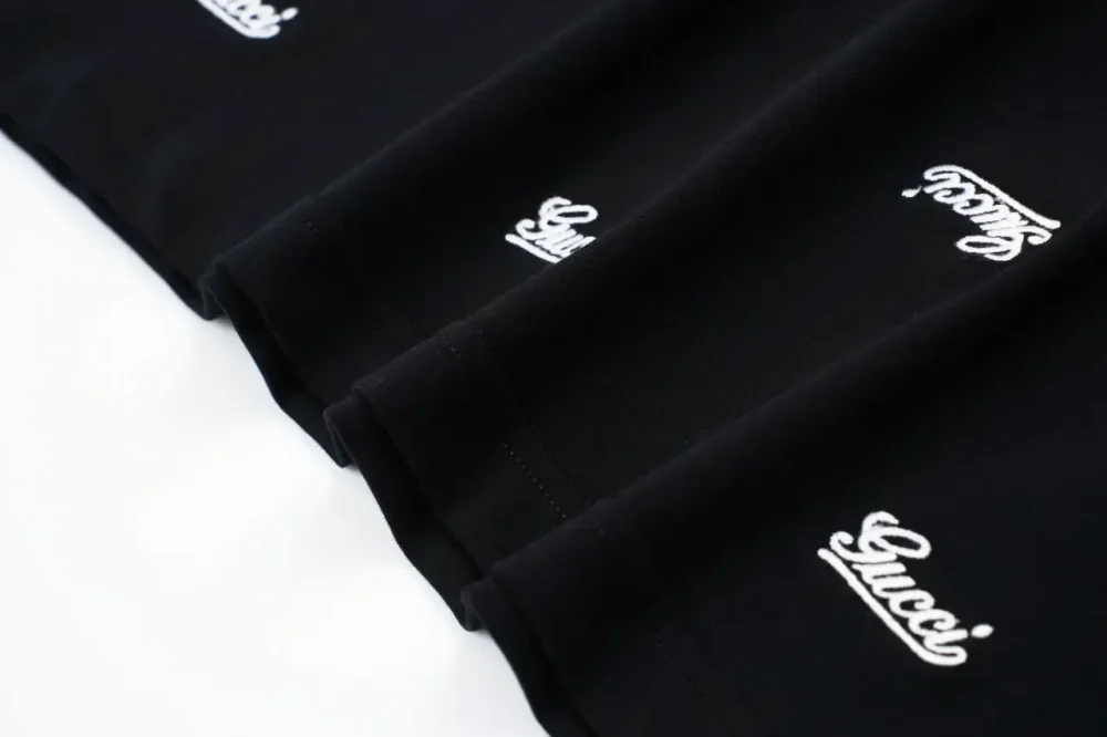 GU T-Shirt With Full-Surface G Embroidery In Black - Image 6